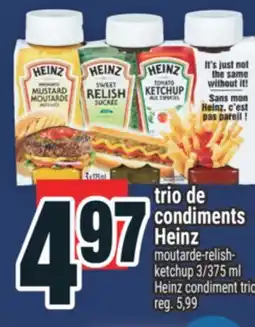 Super C trio de condiments Heinz | condiment trio offer