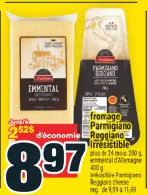 Super C fromage Parmigiano Reggiano Irrésistible | Irrésistible Parmigiano Reggiano cheese offer