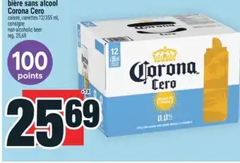 Super C bière sans alcool Corona Cero | non-alcoholic beer offer