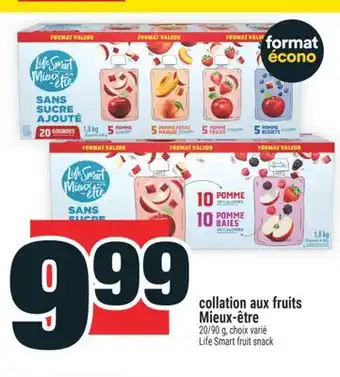 Super C collation aux fruits Mieux‑être |Life Smart fruit snack offer