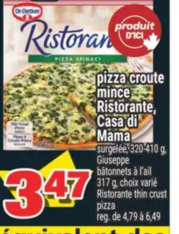 Super C pizza croute mince Ristorante, Casa di Mama | Ristorante thin crust pizza offer