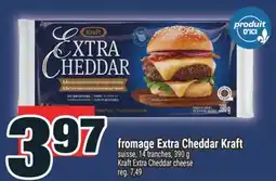 Super C fromage Extra Cheddar Kraft | Kraft Extra Cheddar cheese offer