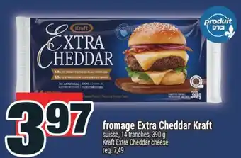Super C fromage Extra Cheddar Kraft | Kraft Extra Cheddar cheese offer