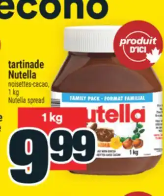 Super C tartinade Nutella | Nutella spread offer