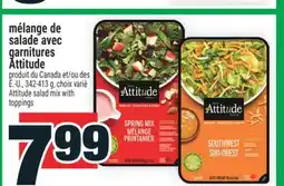 Super C MÉLANGE DE SALADE AVEC GARNITURES ATTITUDE | ATTITUDE SALAD MIX WITH TOPPINGS offer