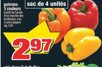 Super C poivrons 3 couleurs | 3 colors peppers offer
