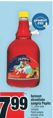Super C boisson alcoolisée sangria Pepito | Pepito sangria alcoholic drink offer
