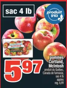 Super C POMMES CORTLAND, MCINTOSH | APPLES offer