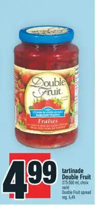 Super C tartinade Double Fruit | Double Fruit spread offer
