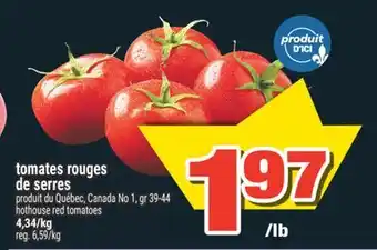Super C tomates rouges de serres | hothouse red tomatoes offer