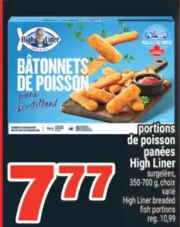 Super C portions de poisson panées High Liner | High Liner breaded fish portions offer