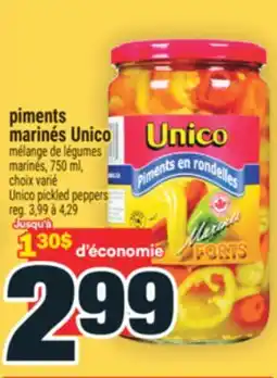 Super C piments marinés Unico | Unico pickled peppers offer
