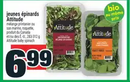 Super C jeunes épinards Attitude | Attitude baby spinach offer