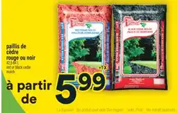 Super C paillis cèdre rouge noir | red or black cedar mulch offer
