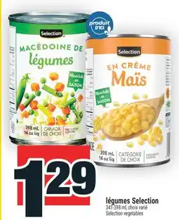 Super C LÉGUMES SELECTION | SELECTION VEGETABLES offer