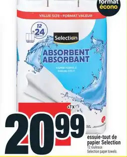 Super C essuie‑tout de papier Selection | Selection paper towels offer