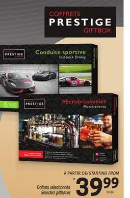 Uniprix COFFRETS PRESTIGE Coffrets sélectionnés/Selected gift boxes offer