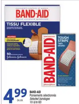 Uniprix BAND-AID Pansements sélectionnés/Selected bandages offer
