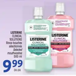 Uniprix LISTERINE CLINICAL SOLUTIONS Rince-bouches sélectionnés/Selected mouthwashes offer