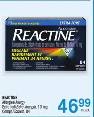 Uniprix REACTINE Allergies/Allergy Extra fort/Extra-strength, Compr./Tablets offer