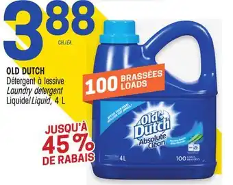 Uniprix OLD DUTCH Détergent à lessive Laundry detergent, Liquide/Liquid offer