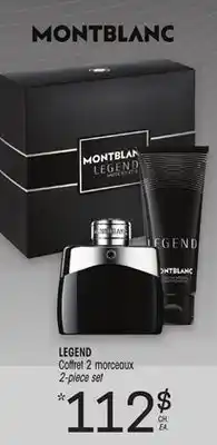 Uniprix MONTBLANC LEGEND Coffret 2 morceaux/2-piece set offer