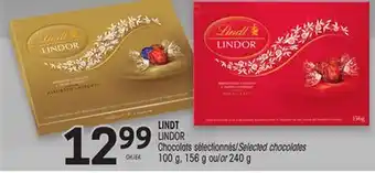 Uniprix LINDT LINDOR Chocolats sélectionnés/Selected chocolates offer