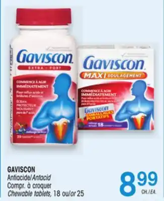Uniprix GAVISCON Antiacide/Antacid, Compr. à croquer/Chewable tablets offer