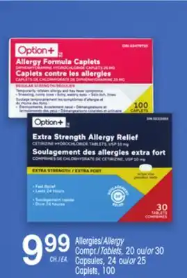 Uniprix Option+ Allergies/Allergy Compr./Tablets, Capsules offer