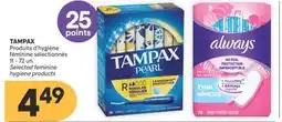 Brunet TAMPAX Produits d'hygiène féminine sélectionnés offer