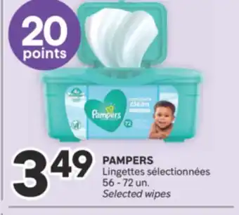 Brunet PAMPERS Lingettes sélectionnées offer