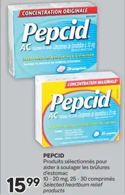 Brunet PEPCID Produits sélectionnés pour aider à soulager les brûlures d'estomac 10 - 20 mg offer