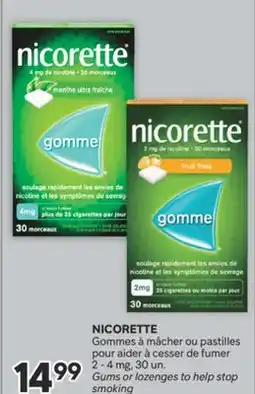 Brunet NICORETTE Gommes à mâcher ou pastilles pour aider à cesser de fumer 4 mg offer