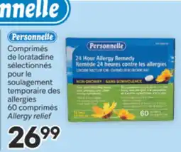 Brunet PERSONNELLE Comprimés de loratadine sélectionnés pour le soulagement temporaire des allergies offer