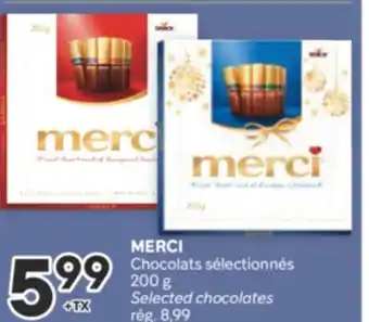 Brunet MERCI Chocolats sélectionnés offer
