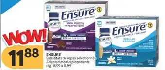 Brunet ENSURE Substituts de repas sélectionnésés offer