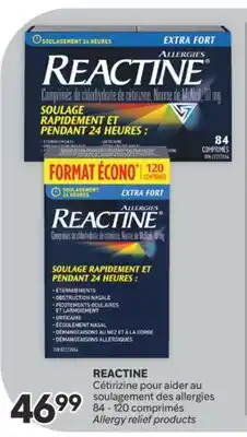 Brunet REACTINE Cétirizine pour aider au soulagement des allergies offer