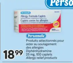 Brunet PERSONNELLE Produits sélectionnés pour aider au soulagement des allergies Diphénhydramine 25 mg offer
