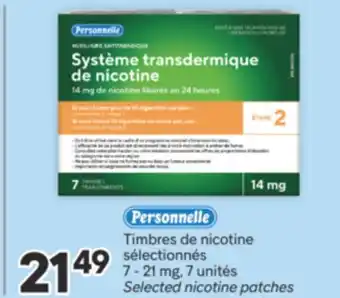 Brunet PERSONNELLE Timbres de nicotine sélectionnés offer
