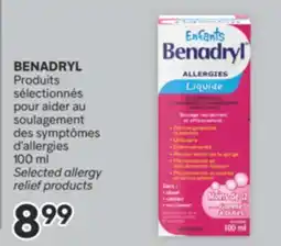 Brunet BENADRYL Produits sélectionnés pour aider au soulagement offer