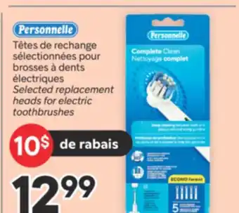 Brunet Personnelle Têtes de rechange sélectionnées pour brosses à dents électriques offer