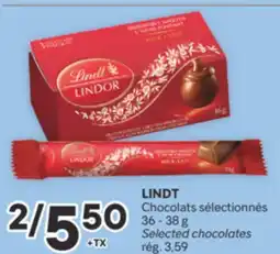 Brunet LINDT Chocolats sélectionnés offer