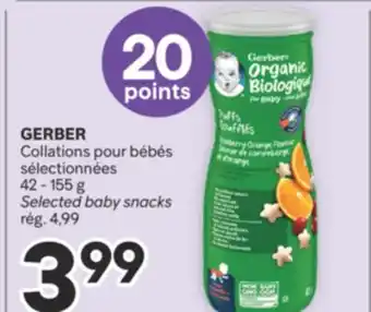 Brunet GERBER Collations pour bébés sélectionnées offer