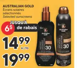 Brunet AUSTRALIAN GOLD Écrans solaires sélectionnés offer