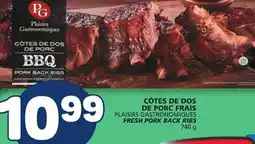 Marché Bonichoix PLAISIRS GASTRONOMIQUES FRESH PORK BACK RIBS offer