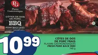 Marché Bonichoix PLAISIRS GASTRONOMIQUES FRESH PORK BACK RIBS offer