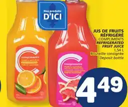 Marché Bonichoix COMPLIMENTS REFRIGERATED FRUIT JUICE offer