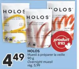 Brunet HOLOS Muesli à préparer la veille offer