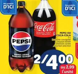Marché Bonichoix PEPSI PEPSI OU COCA-COLA offer