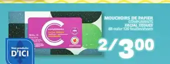 Marché Bonichoix COMPLIMENTS FACIAL TISSUES offer